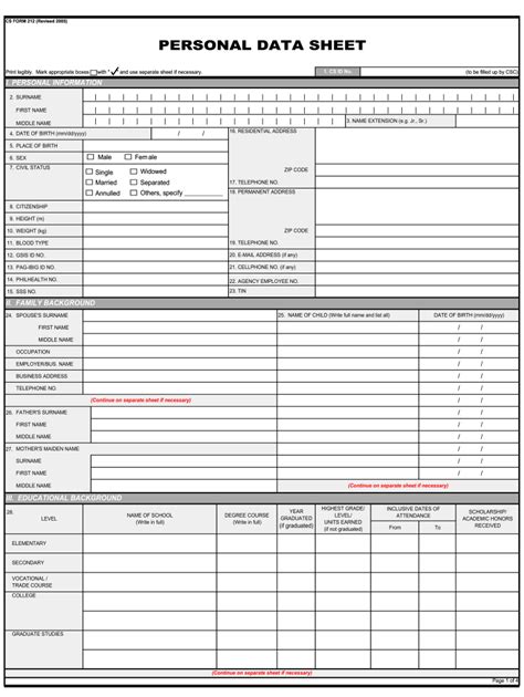 Filling Out the Personal Data Sheet (PDS) 2024 .
